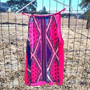 Women's Pink Top Open Back